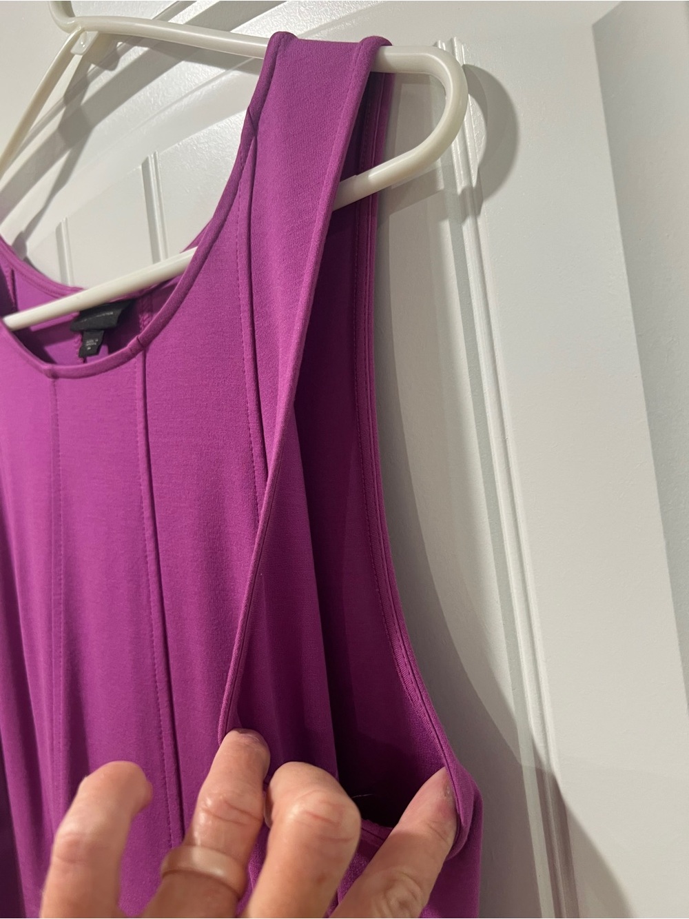 J Jill Sleeveless Fuchsia Maxi Dress size medium - Picture 3 of 7